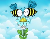 Pareja de abejas