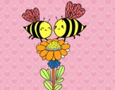 Pareja de abejas