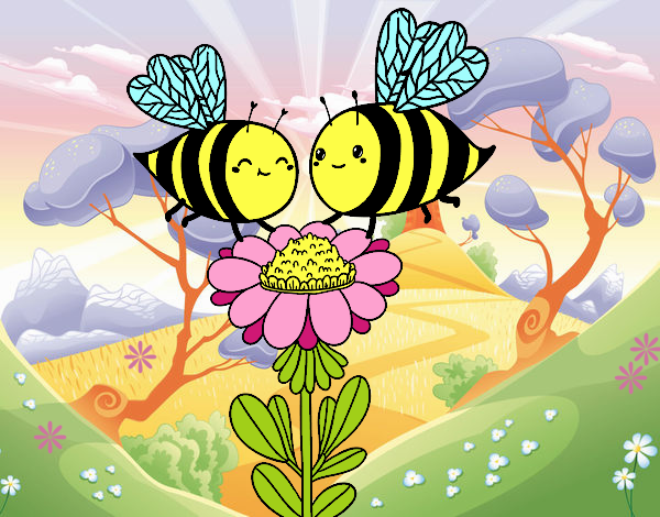 Pareja de abejas