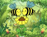 Pareja de abejas