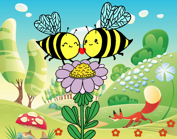 Pareja de abejas