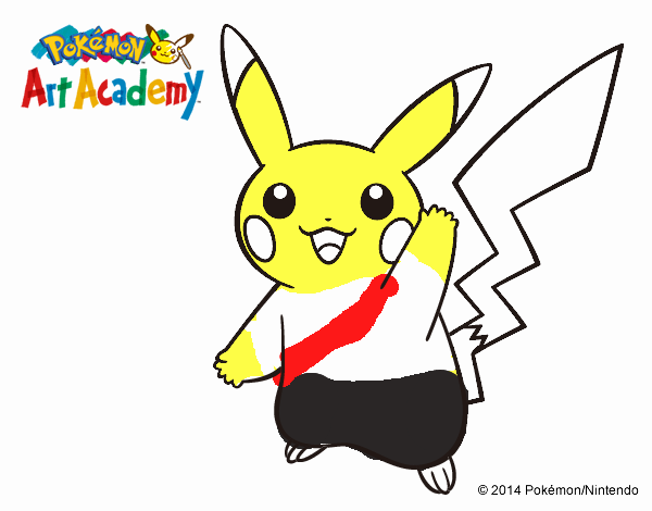 Pikachu saludando