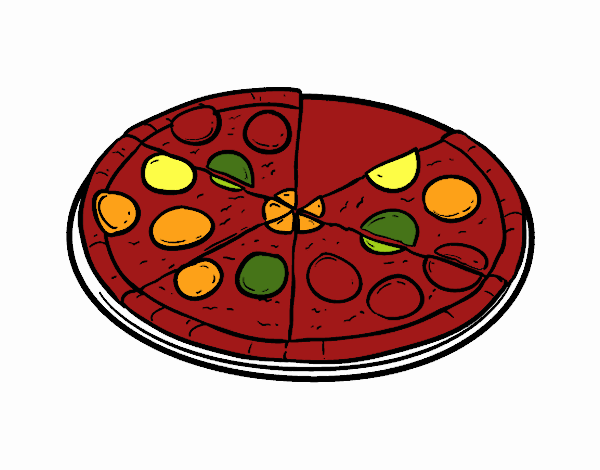 una pizza italiana