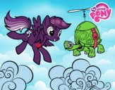 Rainbow Dash y la tortuga tanque