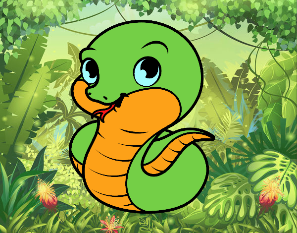 la serpiente mas cute del mundo :3