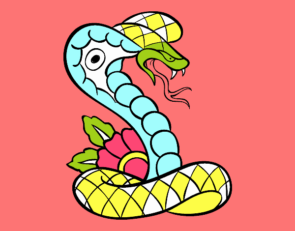 la serpiente colorida