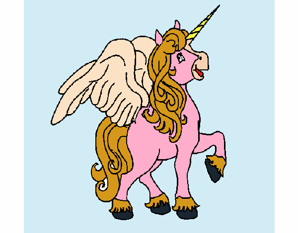 Unicornio con alas