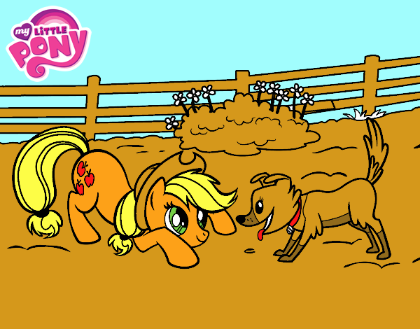 Applejack y Winona