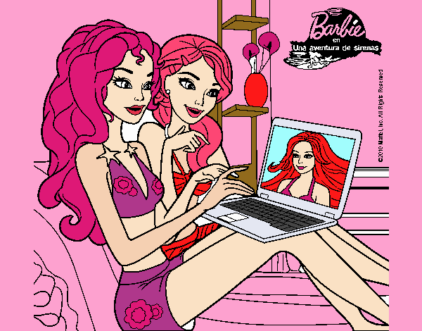 Barbie chateando