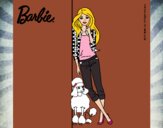 Barbie con cazadora de cuadros