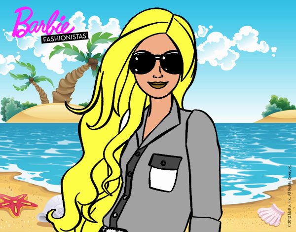 Barbie con gafas de sol