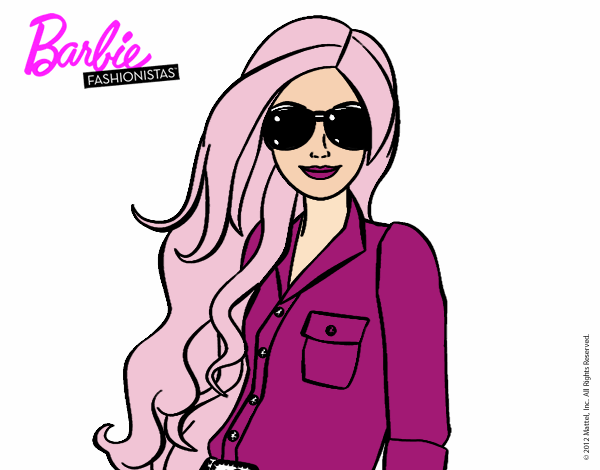 Barbie con gafas de sol