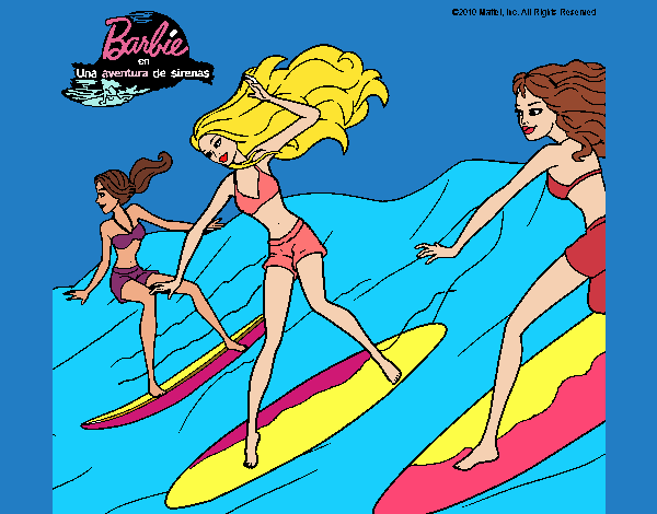 barbie con sus amigas