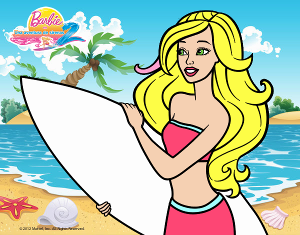 Barbie va a surfear