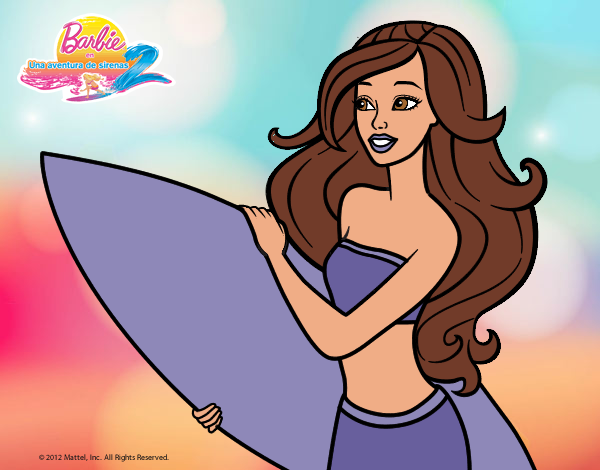 Barbie va a surfear