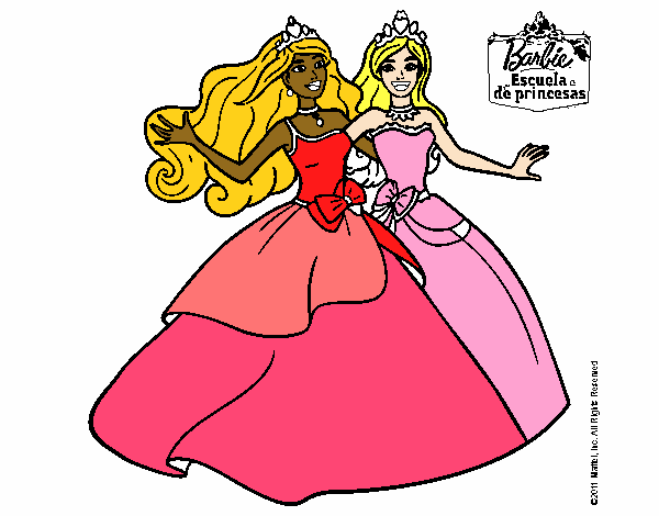 Barbie y su amiga súper felices