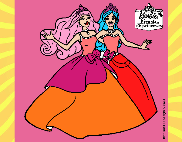 Barbie y su amiga súper felices