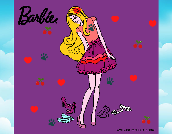 Barbie y su colección de zapatos