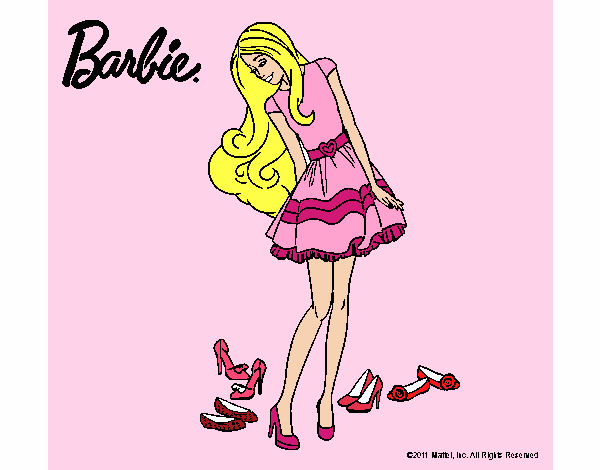 Barbie y su colección de zapatos