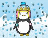 Bebé pingüino con gorrito