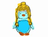 Bebé pingüino con gorrito