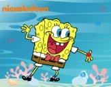 Bob Esponja saludando