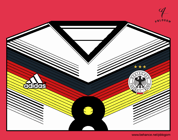 Camiseta del mundial de fútbol 2014 de Alemania