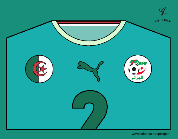 Camiseta del mundial de fútbol 2014 de Argelia