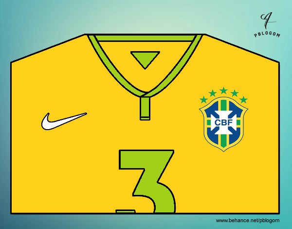 Camiseta del mundial de fútbol 2014 de Brasil