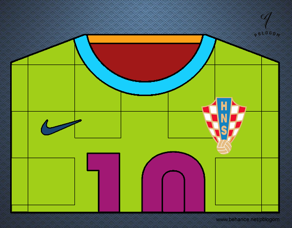 Camiseta del mundial de fútbol 2014 de Croacia