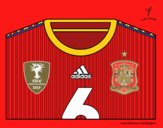 Camiseta del mundial de fútbol 2014 de España