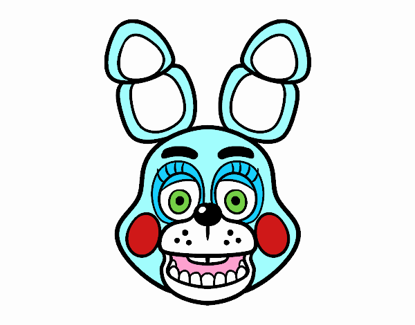 Cara de Toy Bonnie de Five Nights at Freddy's