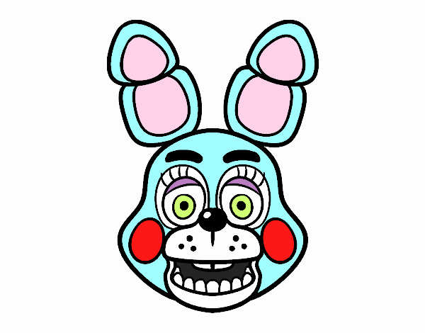 Cara de Toy Bonnie de Five Nights at Freddy's