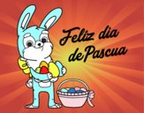 Conejo con muchos huevos de Pascua