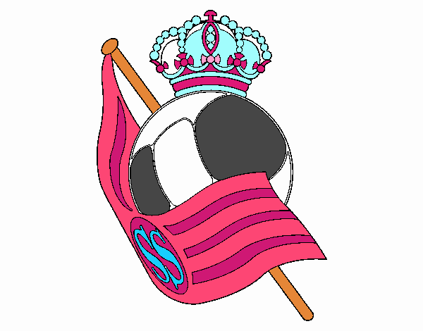 Dibujo de Escudo de la Real Sociedad de Fútbol pintado por en Dibujos