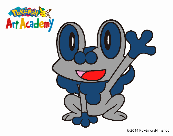 Froakie saludando