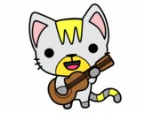 Gato guitarrista