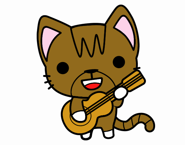 Gato guitarrista