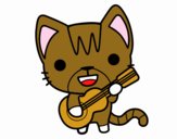 Gato guitarrista