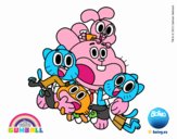 Gumball y amigos contentos