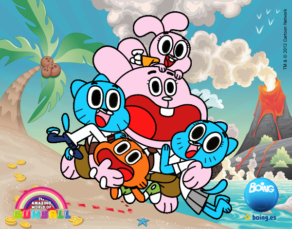 Gumball y amigos contentos