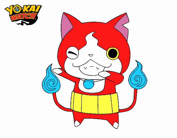 Jibanyan guiñando el ojo