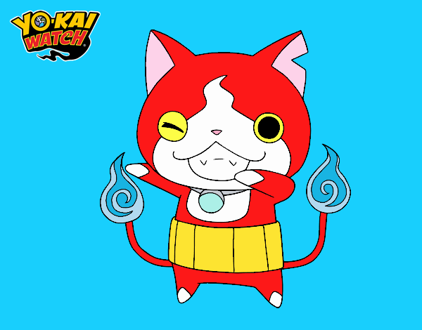 Jibanyan guiñando el ojo