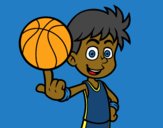 Jugador de baloncesto junior