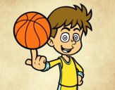 Jugador de baloncesto junior