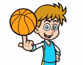 Jugador de baloncesto junior