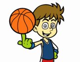 Jugador de baloncesto junior