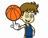 Jugador de baloncesto junior