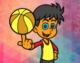 Jugador de baloncesto junior