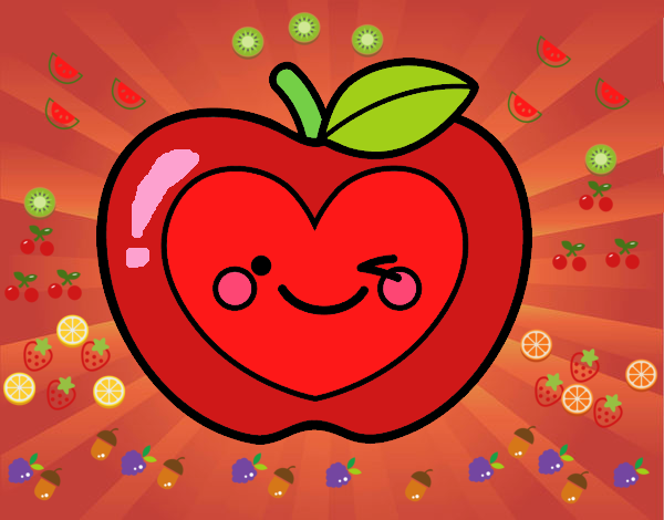 Manzana corazón